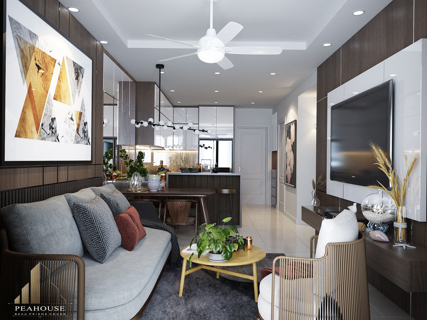 Thiết kế nội thất Chung Cư tại Hồ Chí Minh Anh Tâm_Mizuki Park 1589258549 2