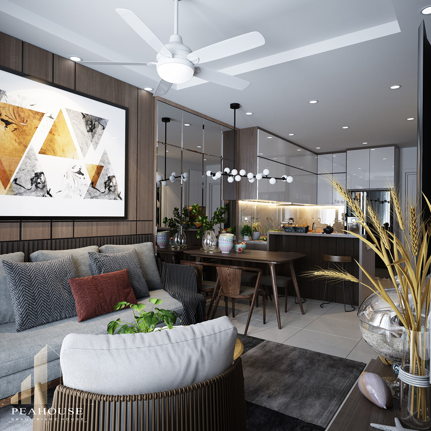 Thiết kế nội thất Chung Cư tại Hồ Chí Minh Anh Tâm_Mizuki Park 1589258549 3