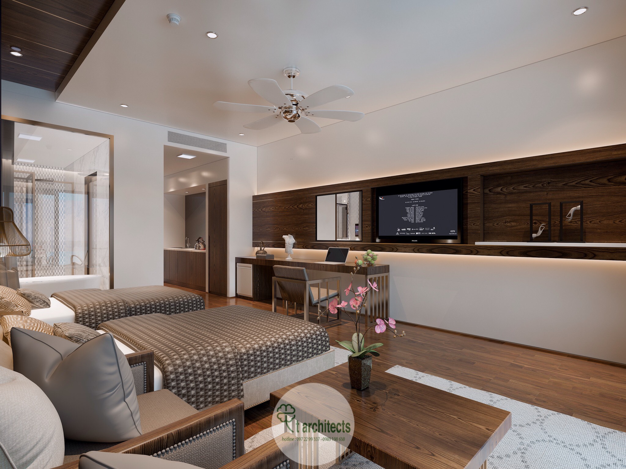 Thiết kế nội thất Khách Sạn tại Thanh Hóa Nội thất phòng mẫu khách sạn ven biển 1589763981 3