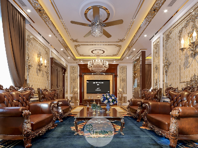 Thiết kế nội thất Biệt Thự tại Hà Nội Biệt thự tân cổ điển Bồ Đề Long Biên Hà Nội