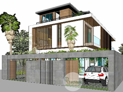 Thiết kế Biệt Thự tại Thanh Hóa Villa hiện đại nhà chú Hùng- Thanh Hóa