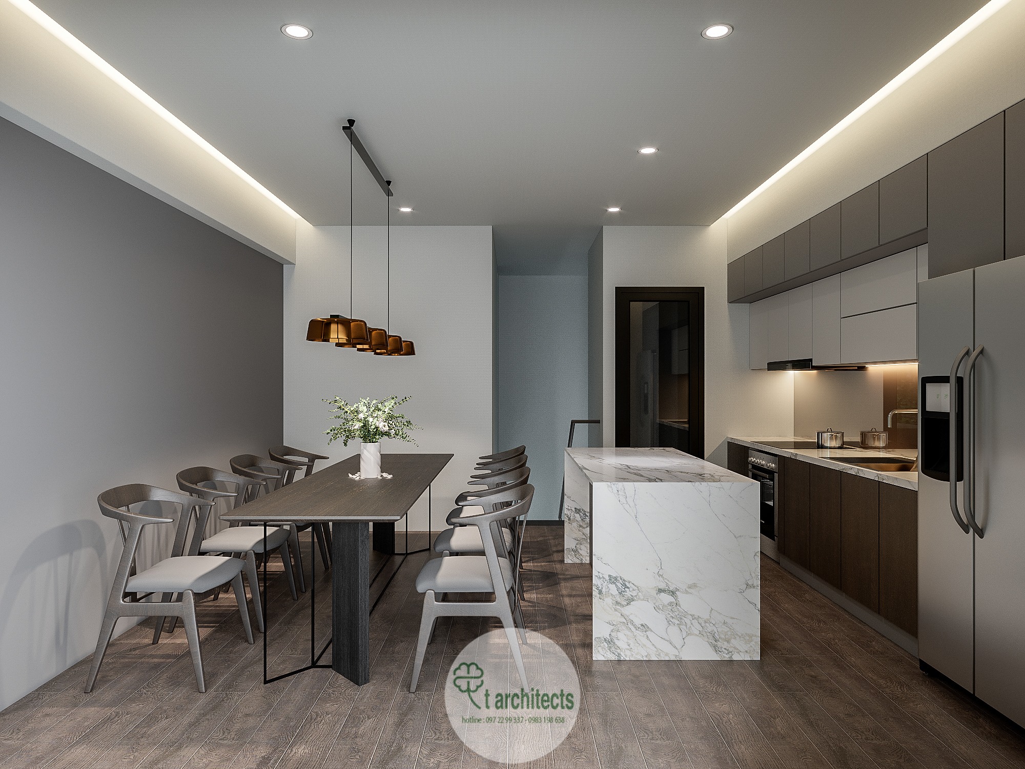 Thiết kế nội thất Nhà Mặt Phố tại Hà Nội Nội thất nhà lô a Nguyên 1589768073 2