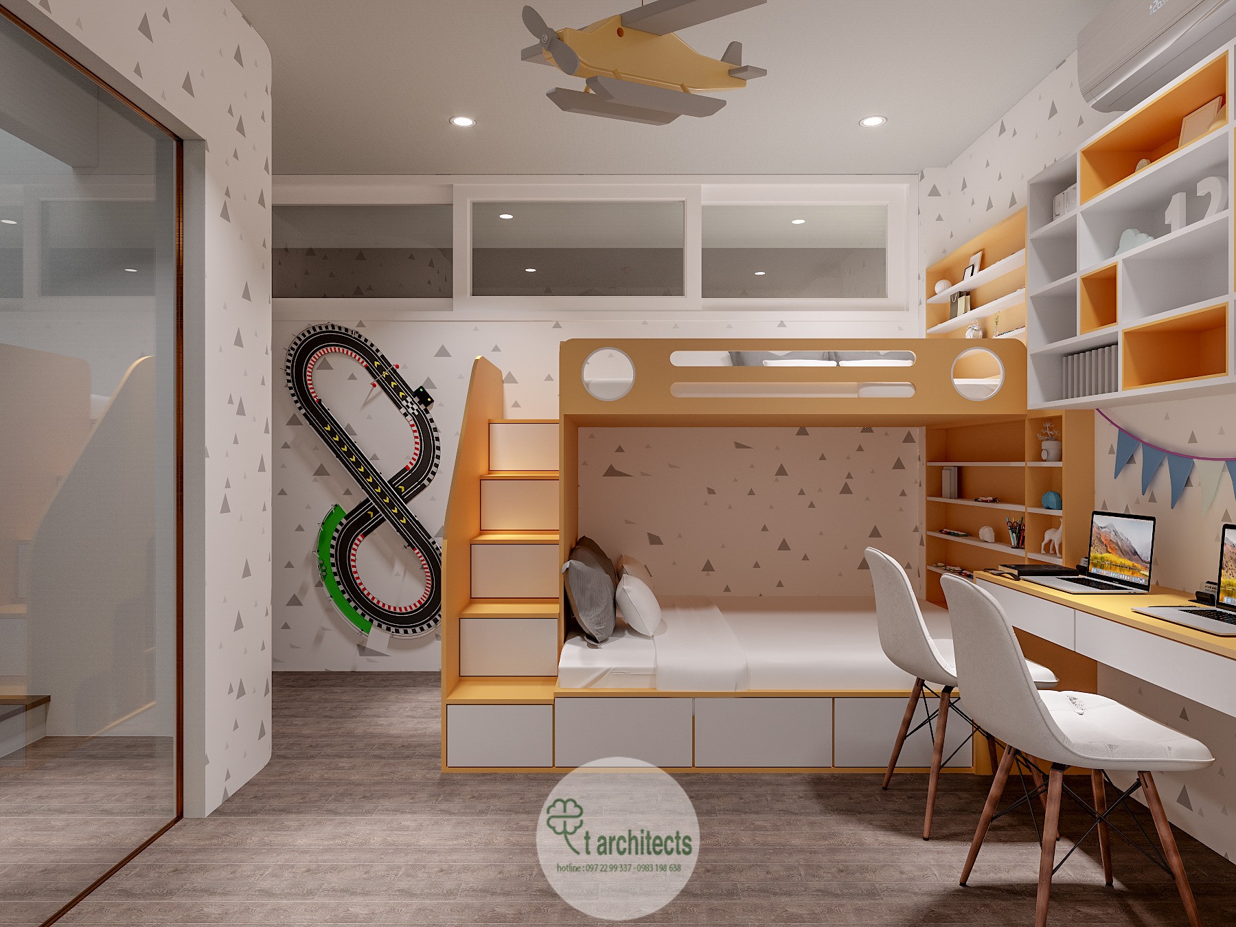 Thiết kế nội thất Nhà Mặt Phố tại Hà Nội Nội thất nhà lô a Nguyên 1589768074 12