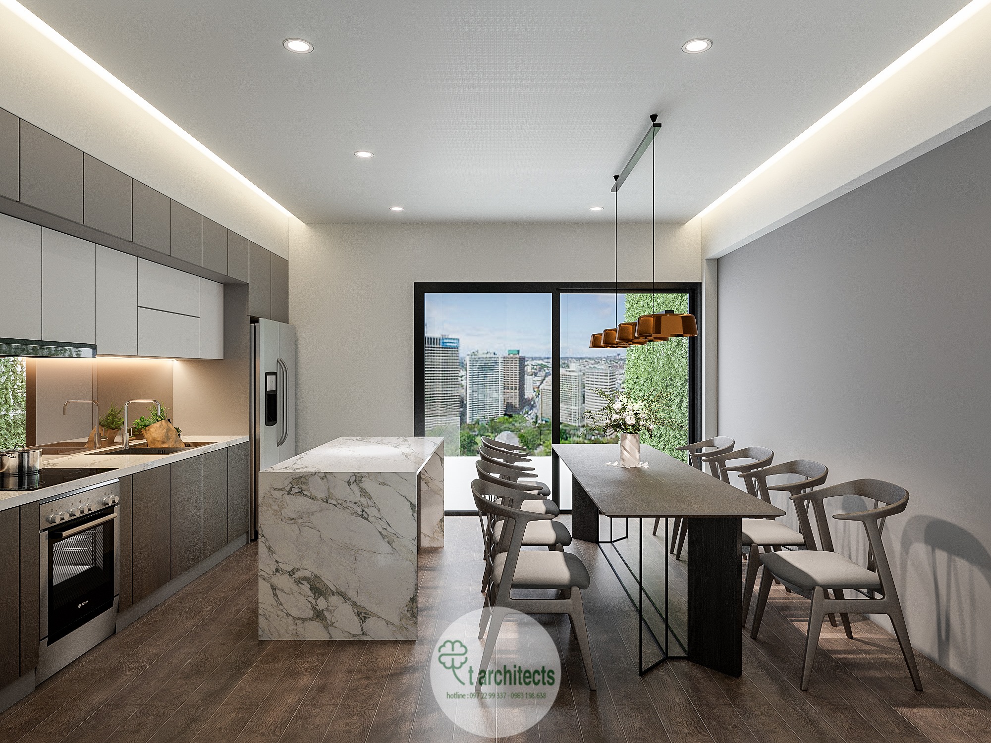 Thiết kế nội thất Nhà Mặt Phố tại Hà Nội Nội thất nhà lô a Nguyên 1589768074 13