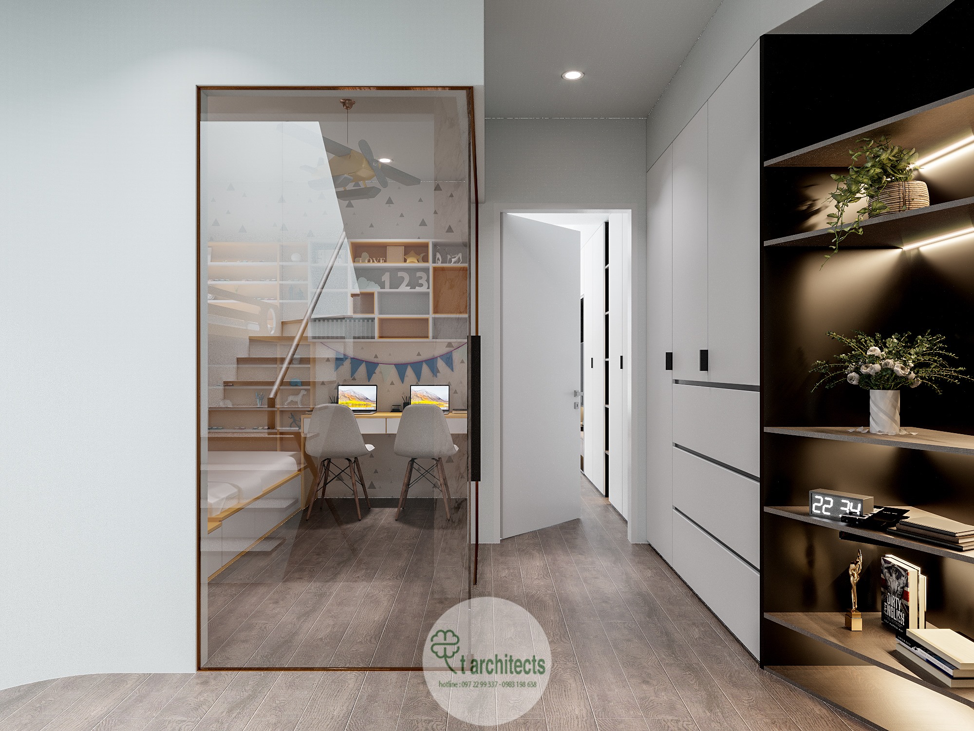 Thiết kế nội thất Nhà Mặt Phố tại Hà Nội Nội thất nhà lô a Nguyên 1589768074 3