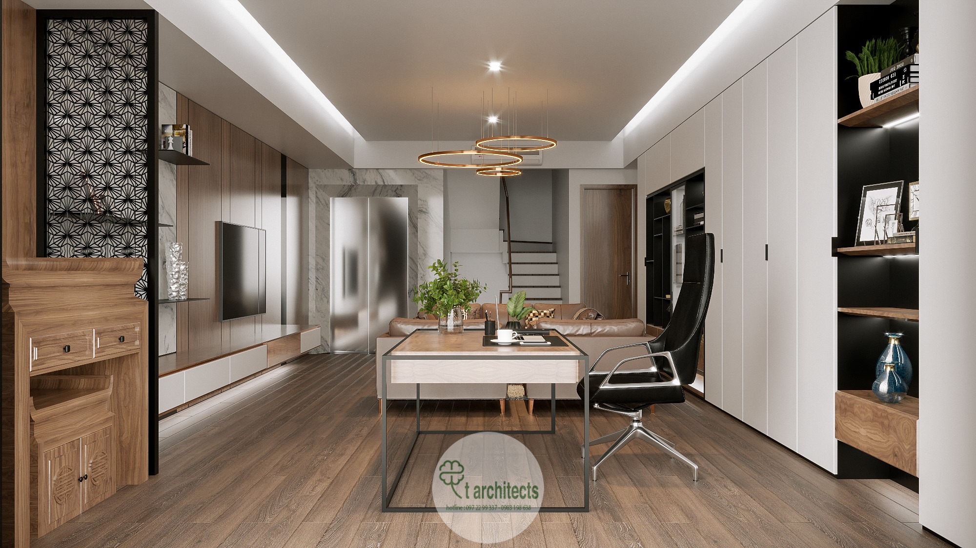 Thiết kế nội thất Nhà Mặt Phố tại Hà Nội Nội thất nhà lô a Nguyên 1589768074 5