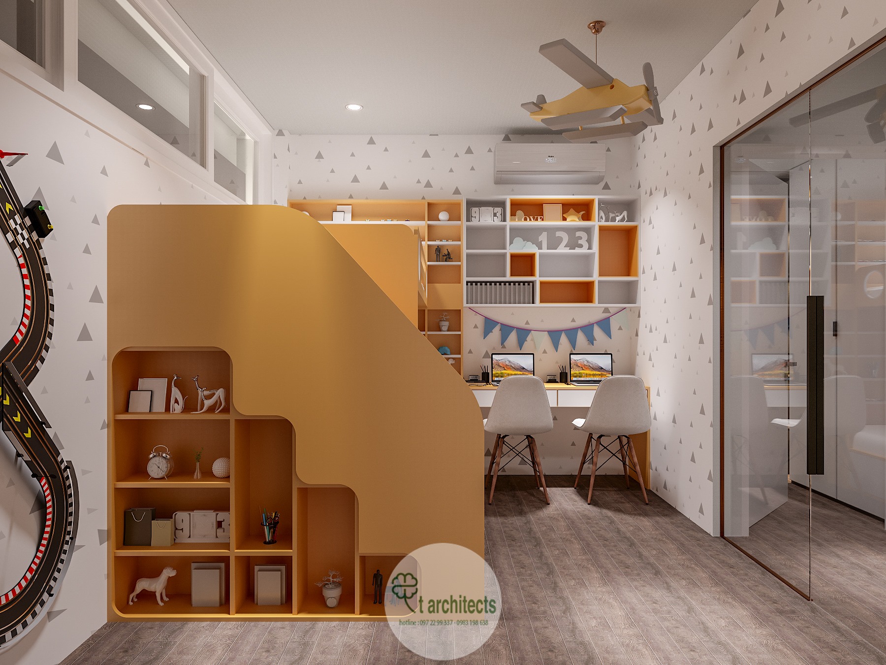 Thiết kế nội thất Nhà Mặt Phố tại Hà Nội Nội thất nhà lô a Nguyên 1589768074 6