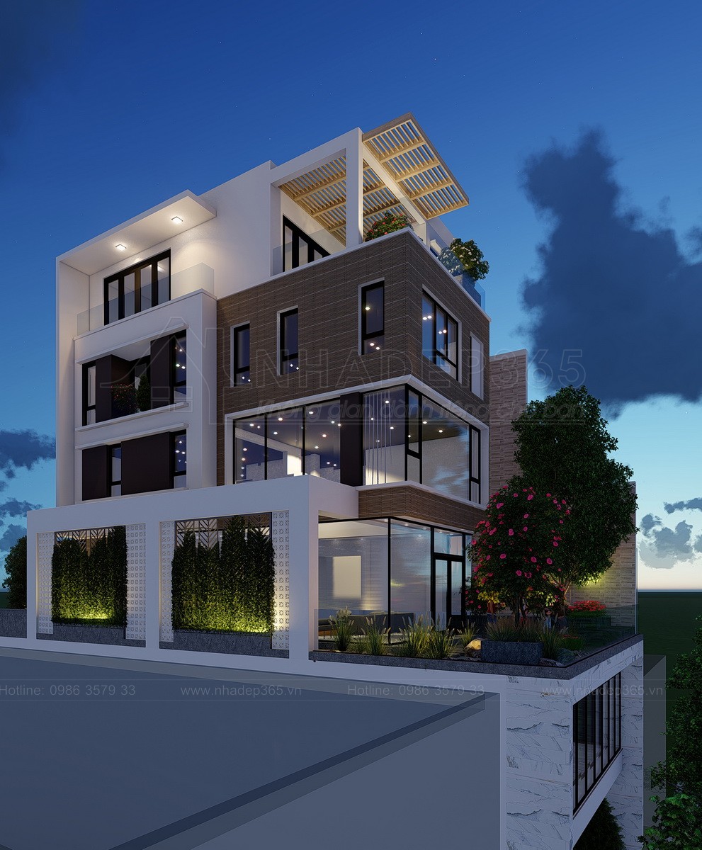 Thiết kế Nhà Mặt Phố tại Hà Nội Nhà Ở 5 Tầng Kết Hợp Văn Phòng Cho Thuê Diện Tích 10×20m 1589872779 10