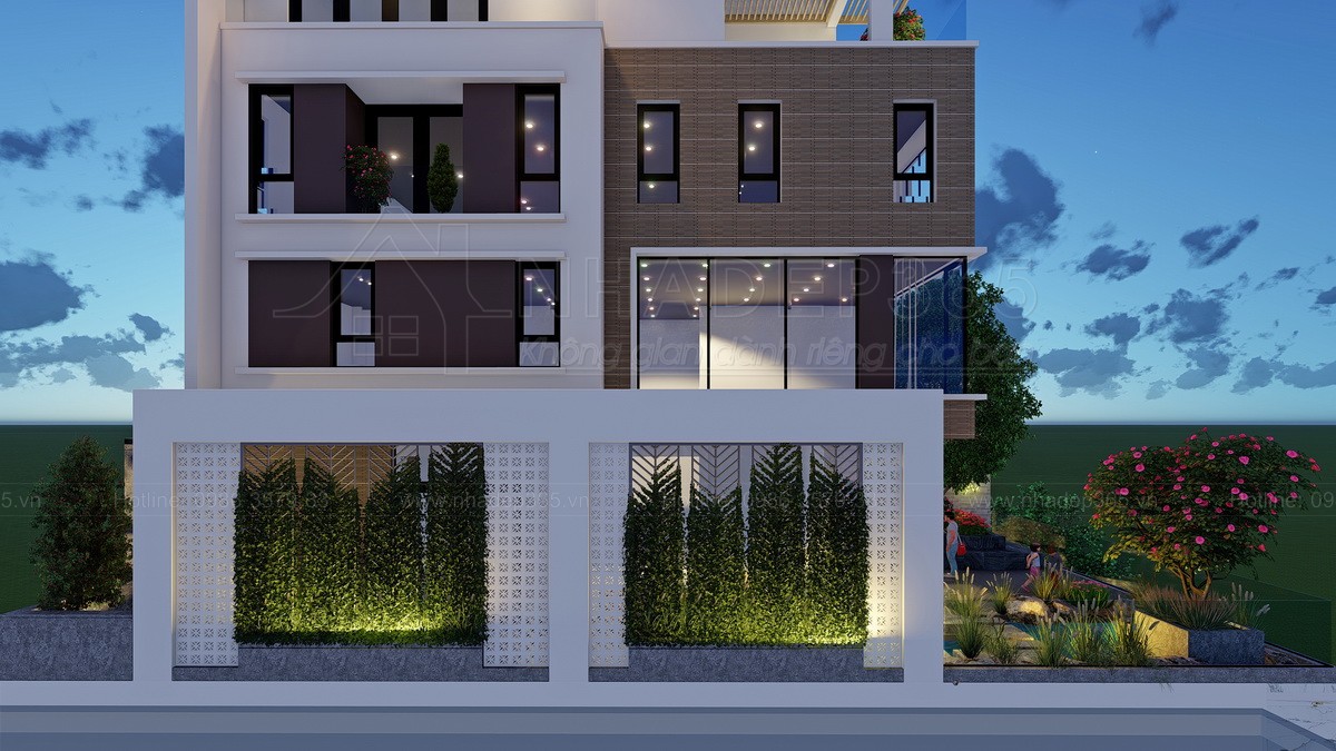 Thiết kế Nhà Mặt Phố tại Hà Nội Nhà Ở 5 Tầng Kết Hợp Văn Phòng Cho Thuê Diện Tích 10×20m 1589872779 13