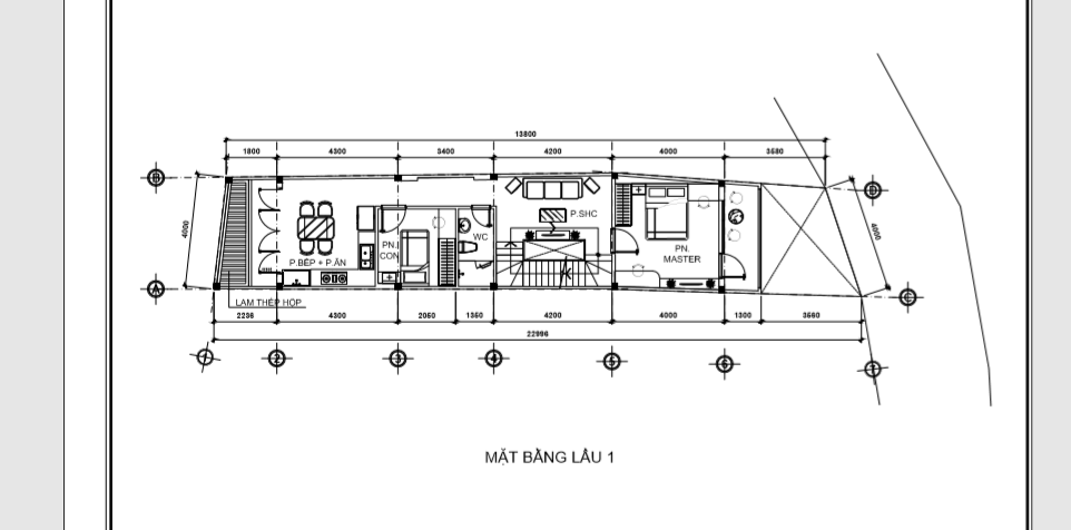 Thiết kế Nhà Mặt Phố tại Long An 
