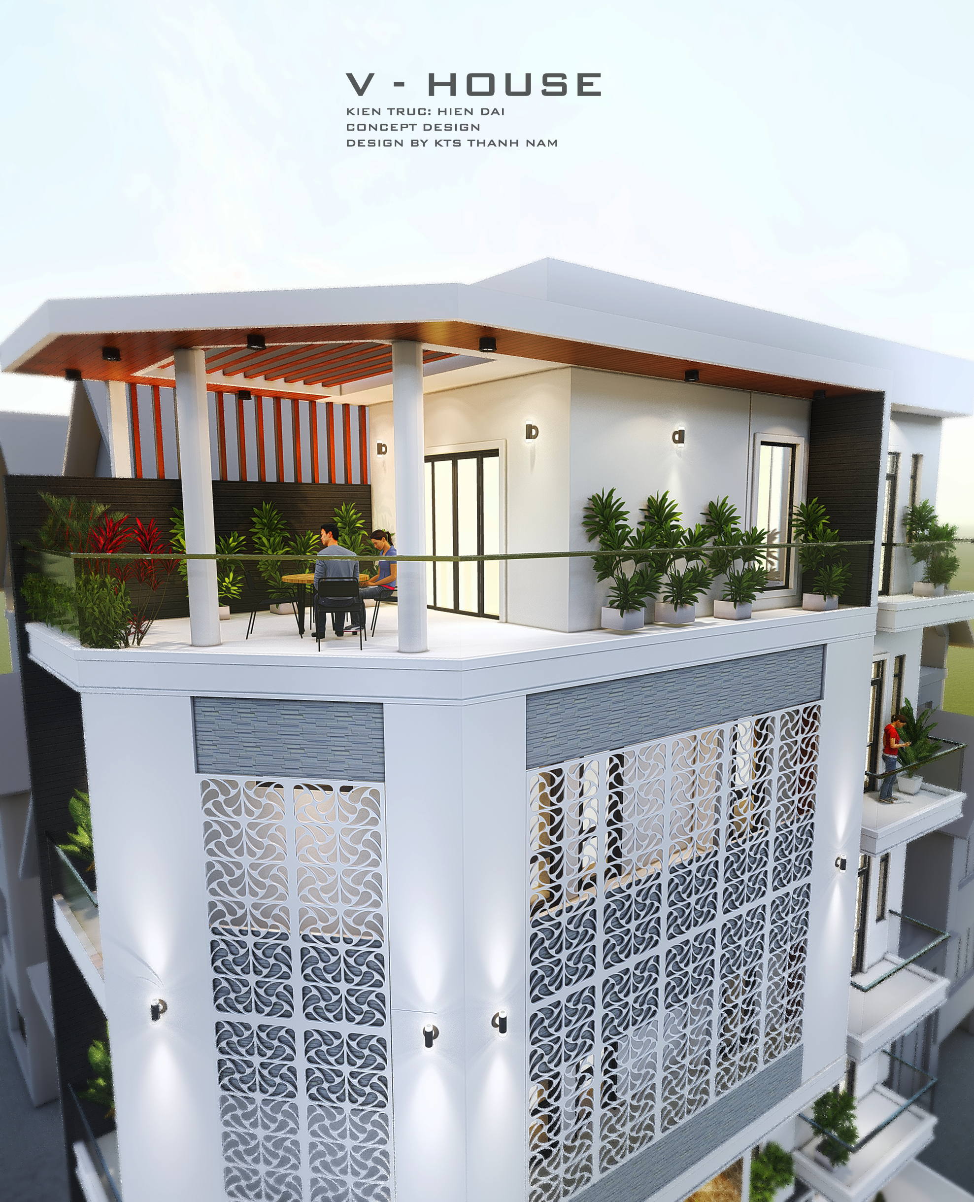 Thiết kế Nhà Mặt Phố tại Hồ Chí Minh V - HOUSE - QUẬN 2 1590372391 3