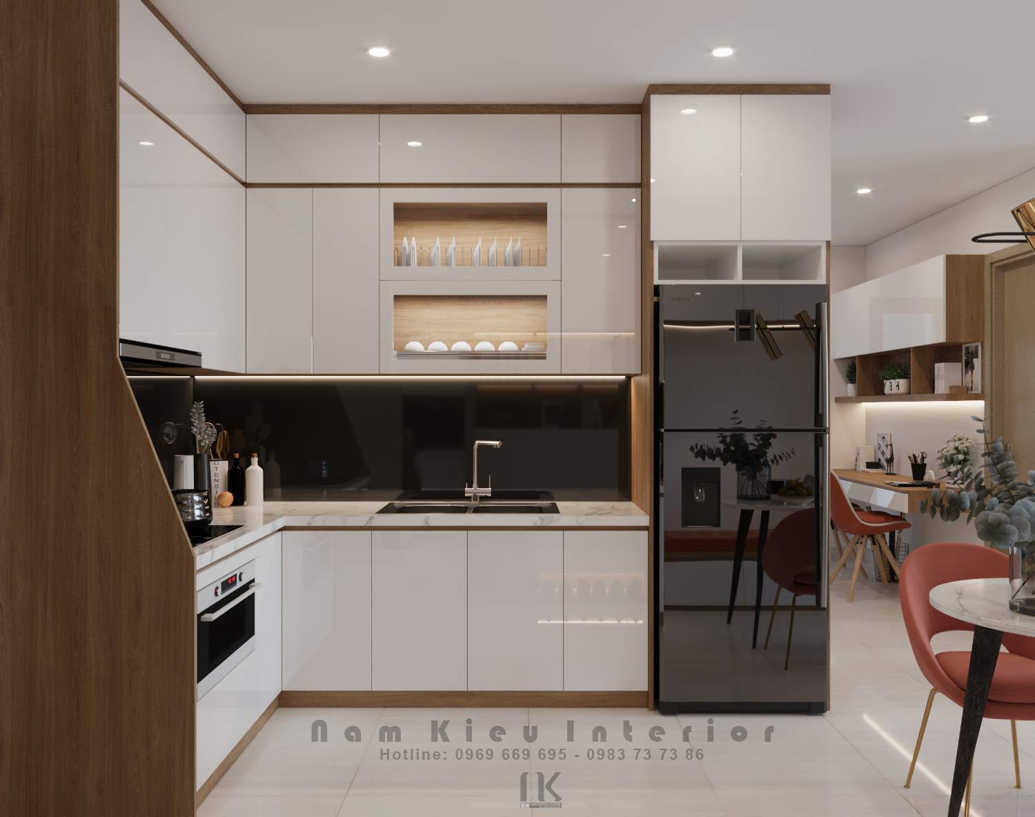 Thiết kế nội thất Chung Cư tại Hà Nội Căn hộ 2pn vinhomes ocean park gia lâm 1590716435 3