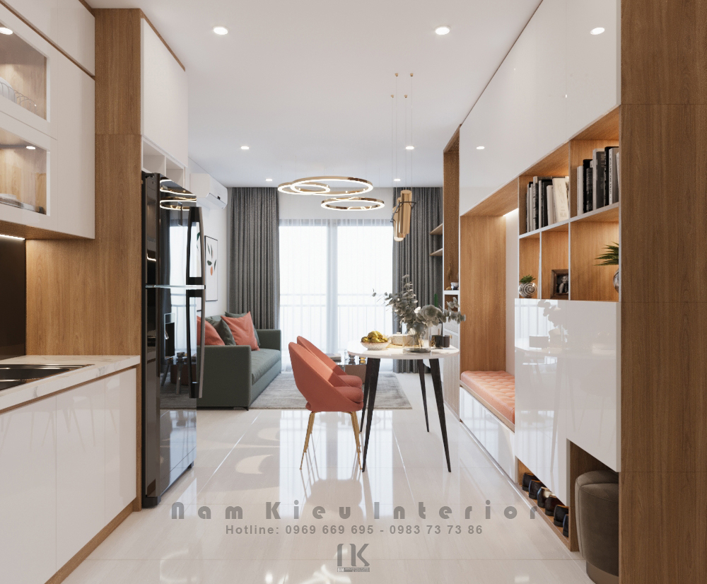Thiết kế nội thất Chung Cư tại Hà Nội Căn hộ 2pn vinhomes ocean park gia lâm 1590716435 4