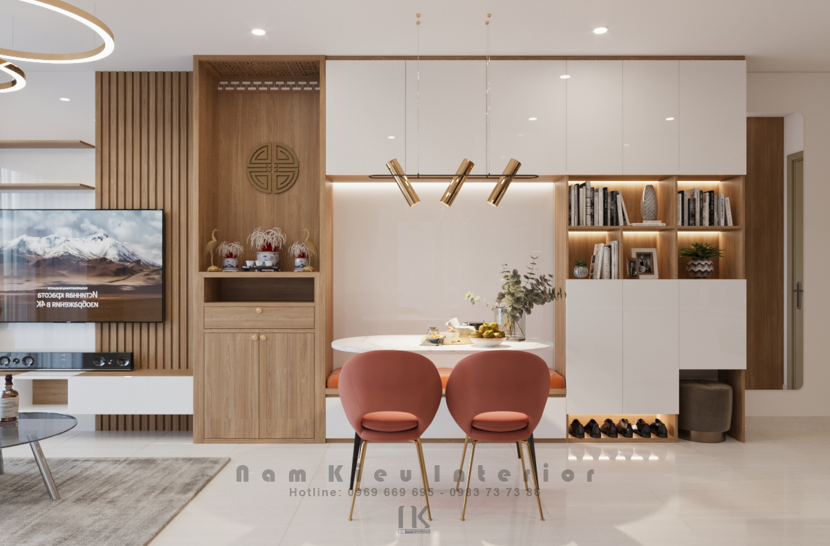 Thiết kế nội thất Chung Cư tại Hà Nội Căn hộ 2pn vinhomes ocean park gia lâm 1590716435 5