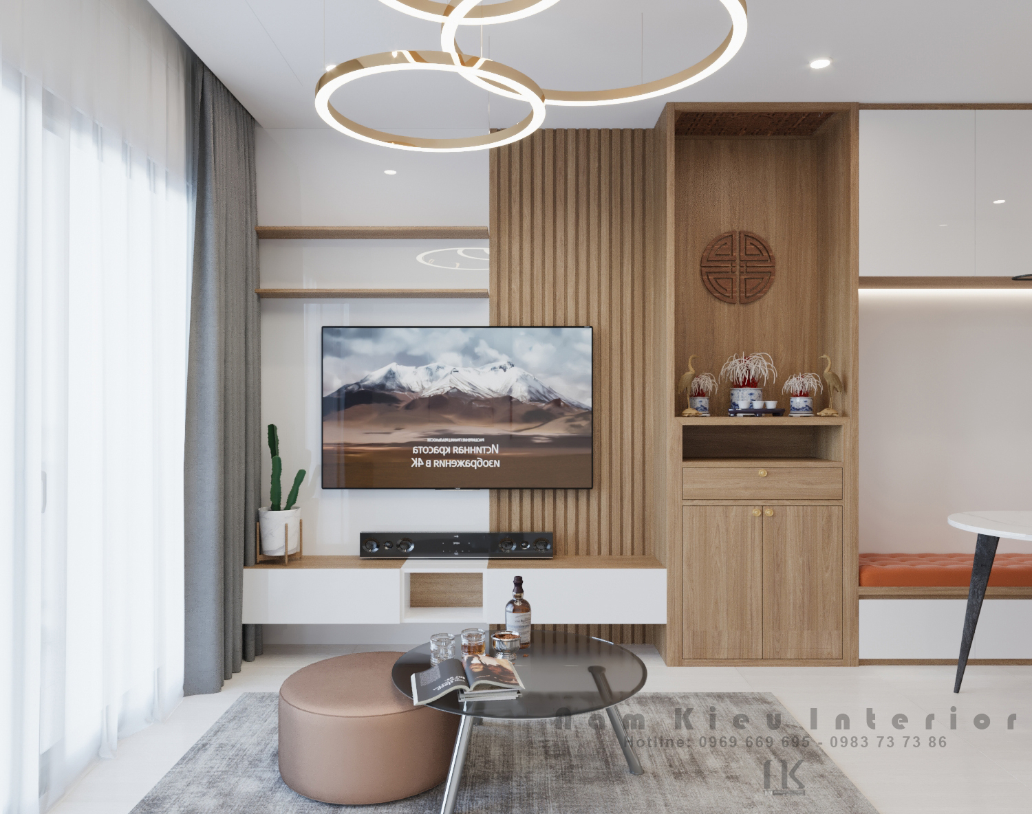Thiết kế nội thất Chung Cư tại Hà Nội Căn hộ 2pn vinhomes ocean park gia lâm 1590716435 6