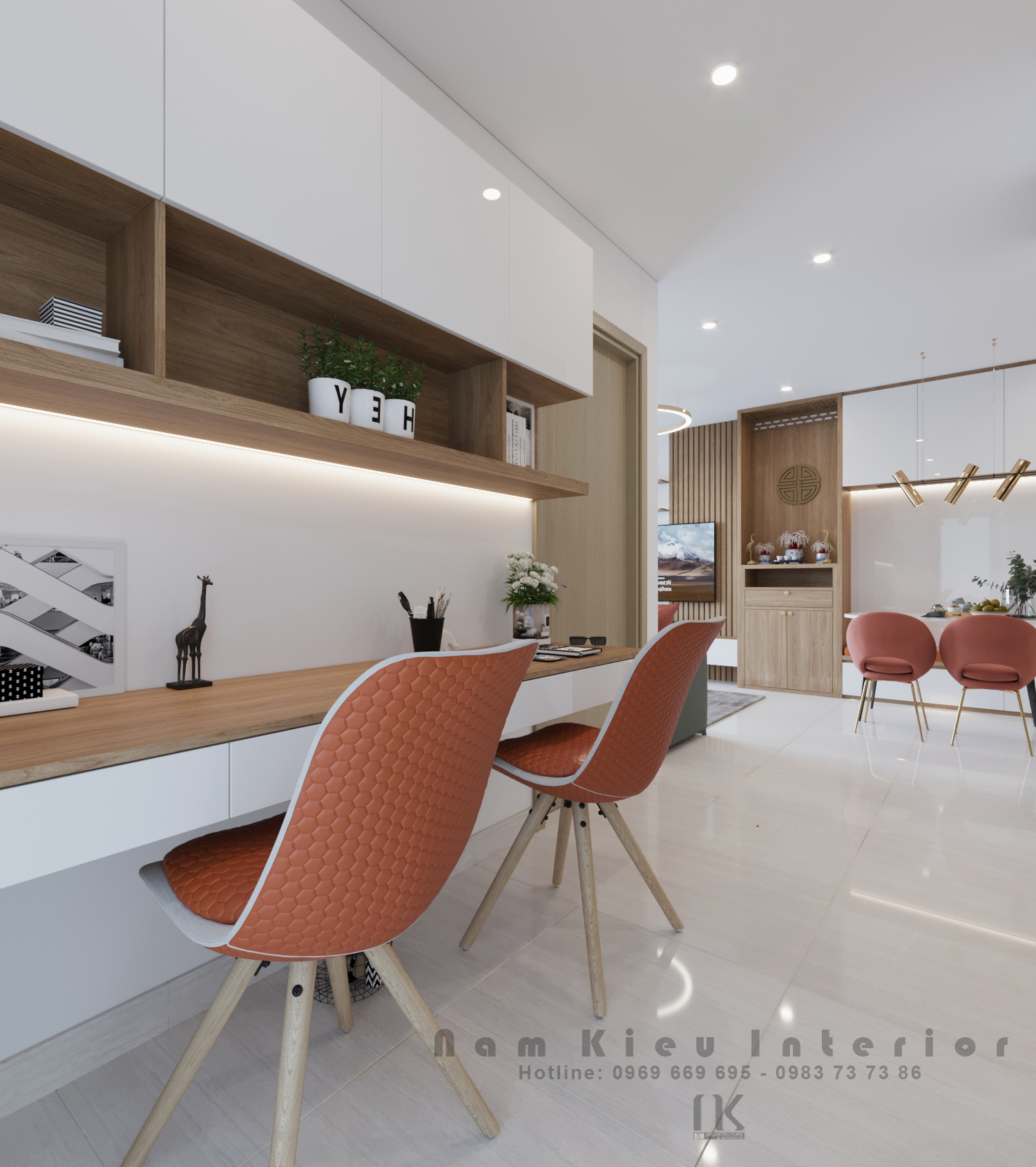 Thiết kế nội thất Chung Cư tại Hà Nội Căn hộ 2pn vinhomes ocean park gia lâm 1590716436 7