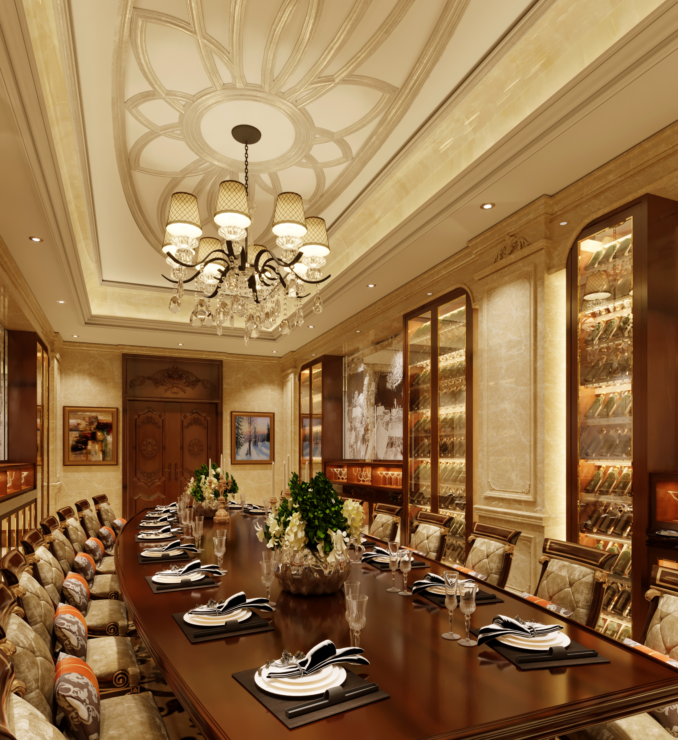 Thiết kế nội thất Nhà Hàng tại Hồ Chí Minh Phòng tiệc VIP Nội khu sân Golf 1591935794 3