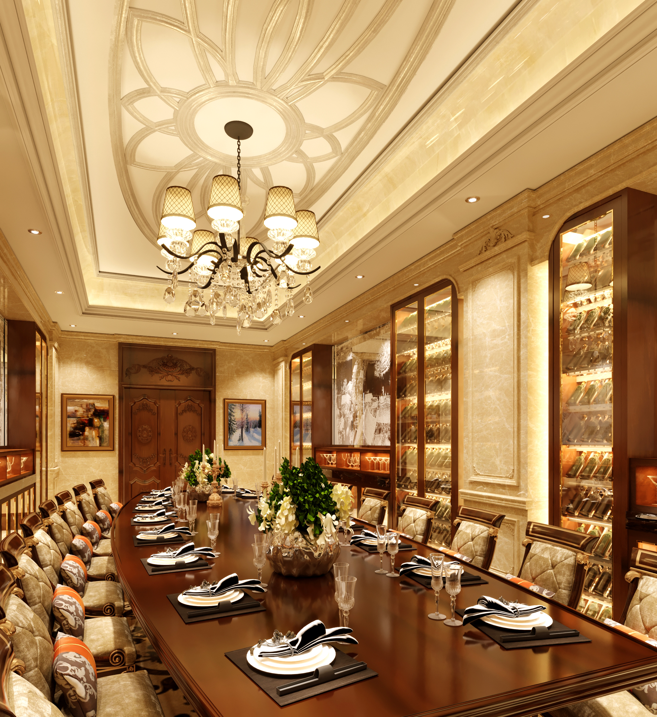 Thiết kế nội thất Nhà Hàng tại Hồ Chí Minh Phòng tiệc VIP Nội khu sân Golf 1591935794 5