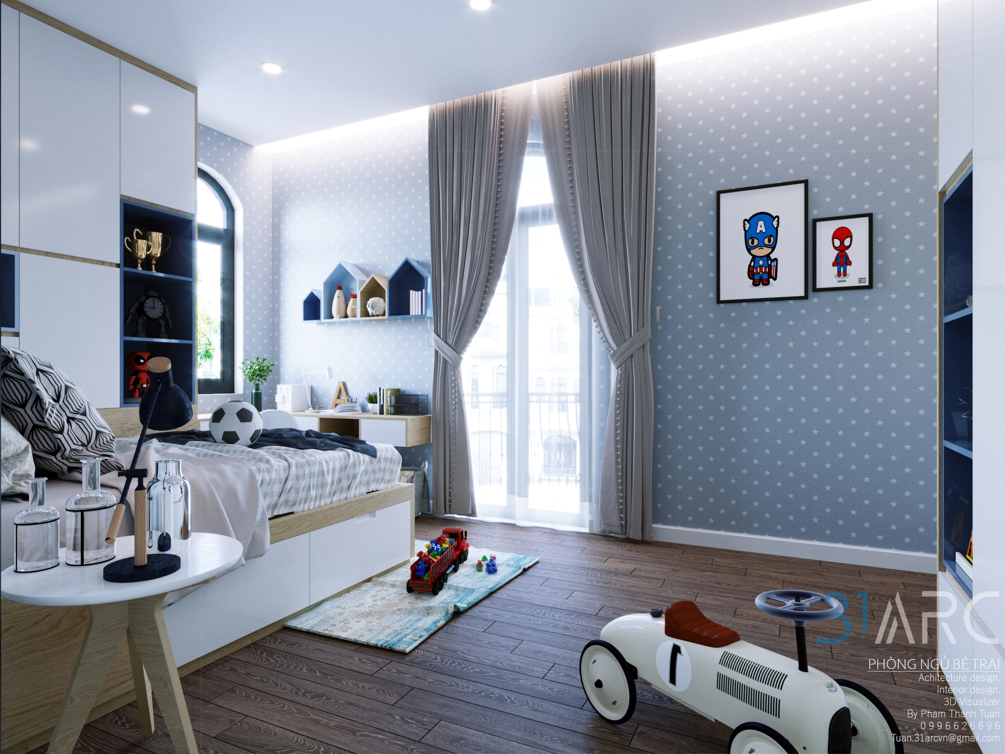 Thiết kế nội thất Biệt Thự tại Thanh Hóa Nội Thất Phòng Ngủ Cho Bé_Vinhome 1591959497 0