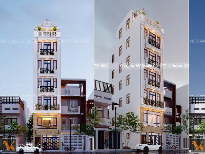 Thiết kế Nhà Mặt Phố tại Hà Nội HT.VQ House