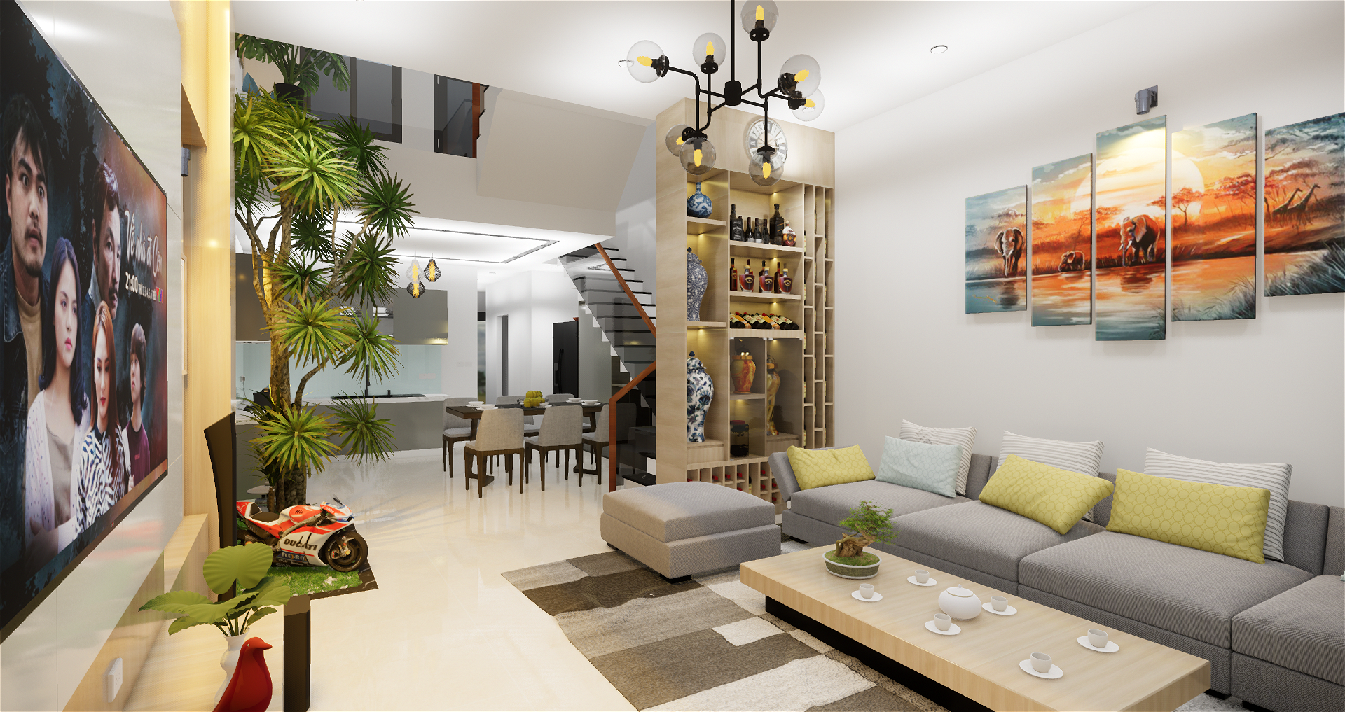 Thiết kế Nhà Mặt Phố tại Đà Nẵng CÔNG TRÌNH THIẾT KẾ VÀ THI CÔNG NHÀ Ở GIA ĐÌNH 1593488607 15