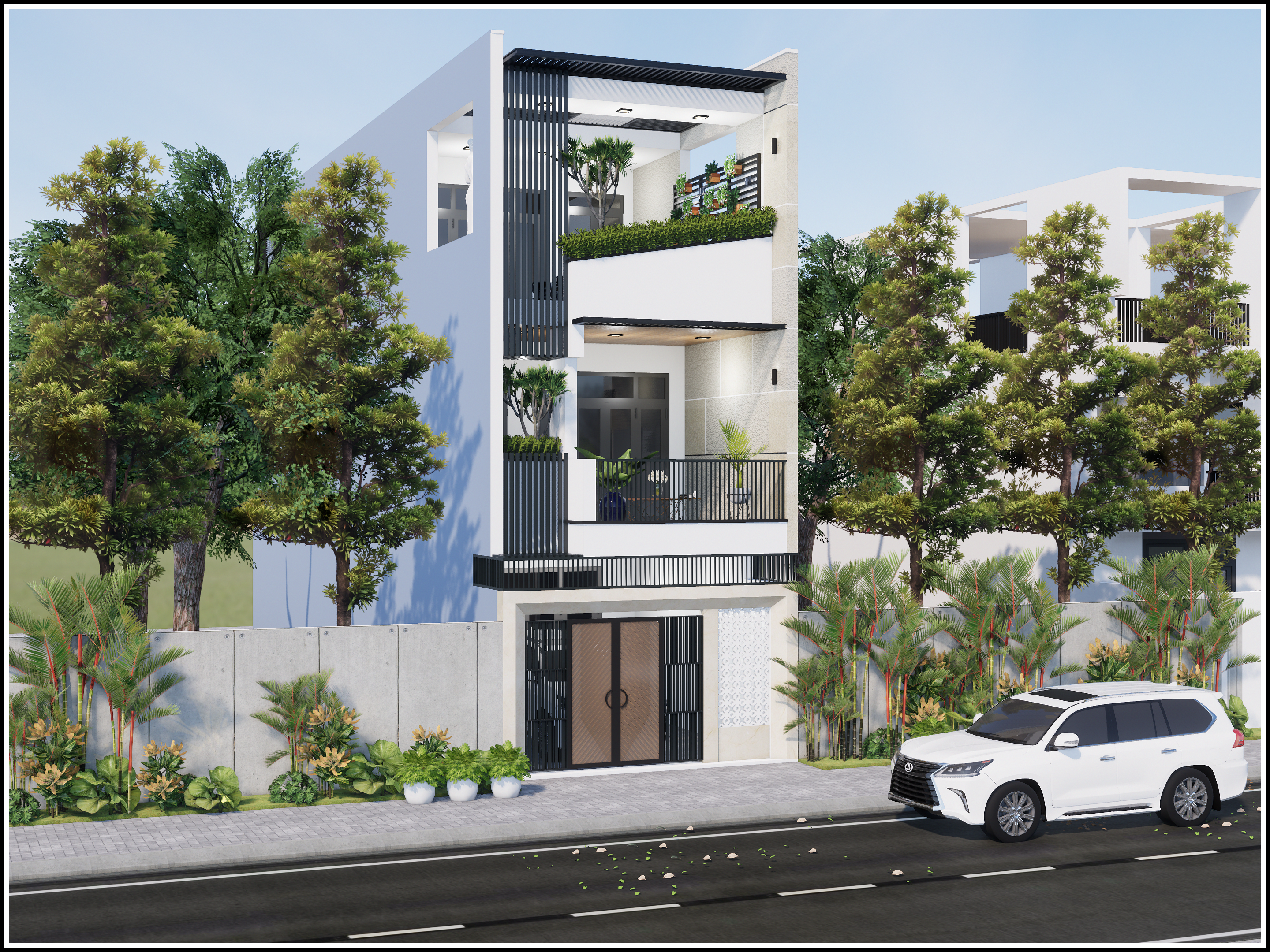 Thiết kế Nhà Mặt Phố tại Đà Nẵng CÔNG TRÌNH THIẾT KẾ VÀ THI CÔNG NHÀ Ở GIA ĐÌNH 1593488609 1