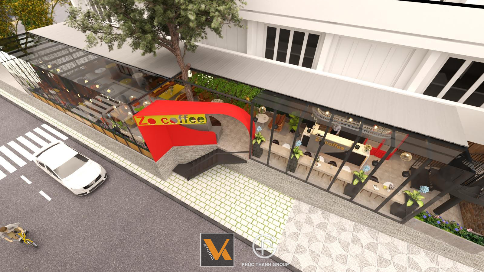 Thiết kế nội thất Cafe tại Vĩnh Phúc Tam Dao Coffee & Hotel 1593609648 0