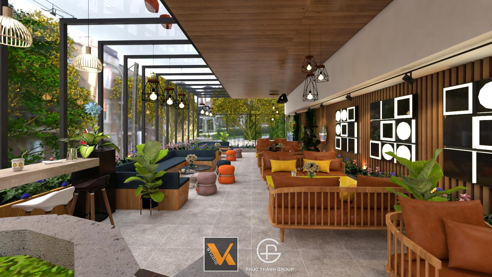 Thiết kế nội thất Cafe tại Vĩnh Phúc Tam Dao Coffee & Hotel 1593609648 1