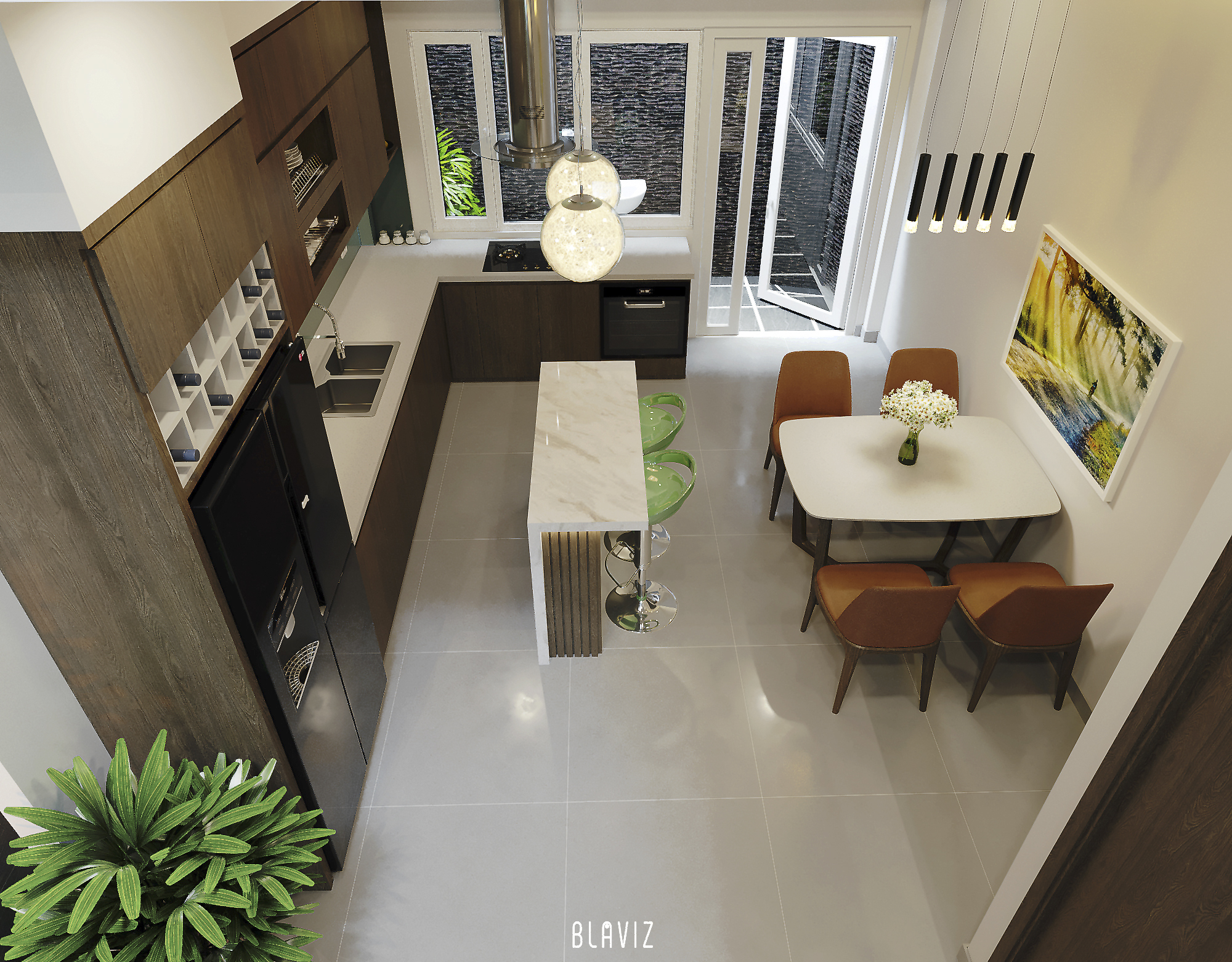 Thiết kế nội thất Nhà Mặt Phố tại Hồ Chí Minh 200606_Anh Hân 1595398253 6