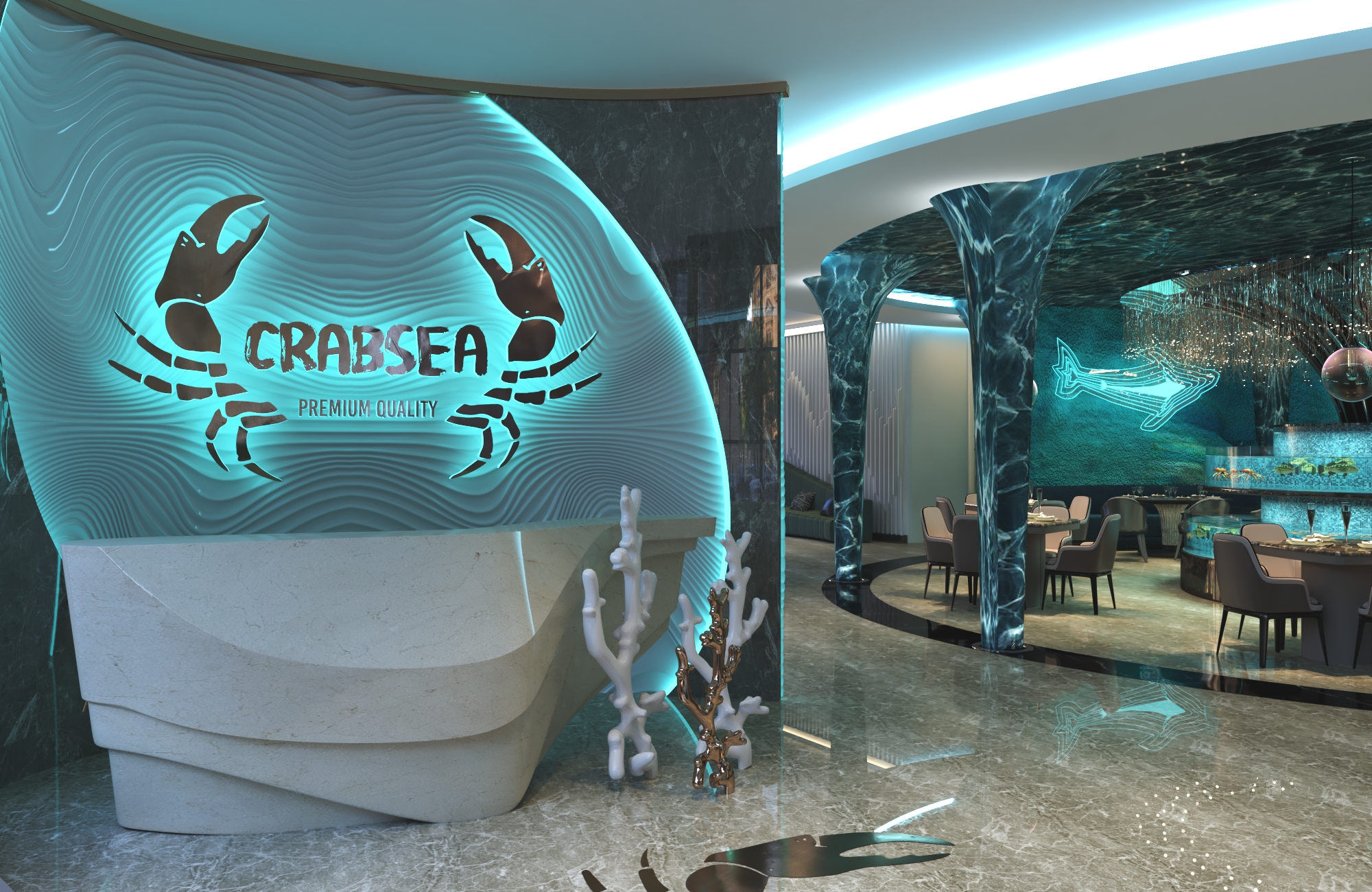 Thiết kế nội thất Nhà Hàng tại Hồ Chí Minh NHÀ HÀNG HẢI SẢN CRABSEA 1595741109 0