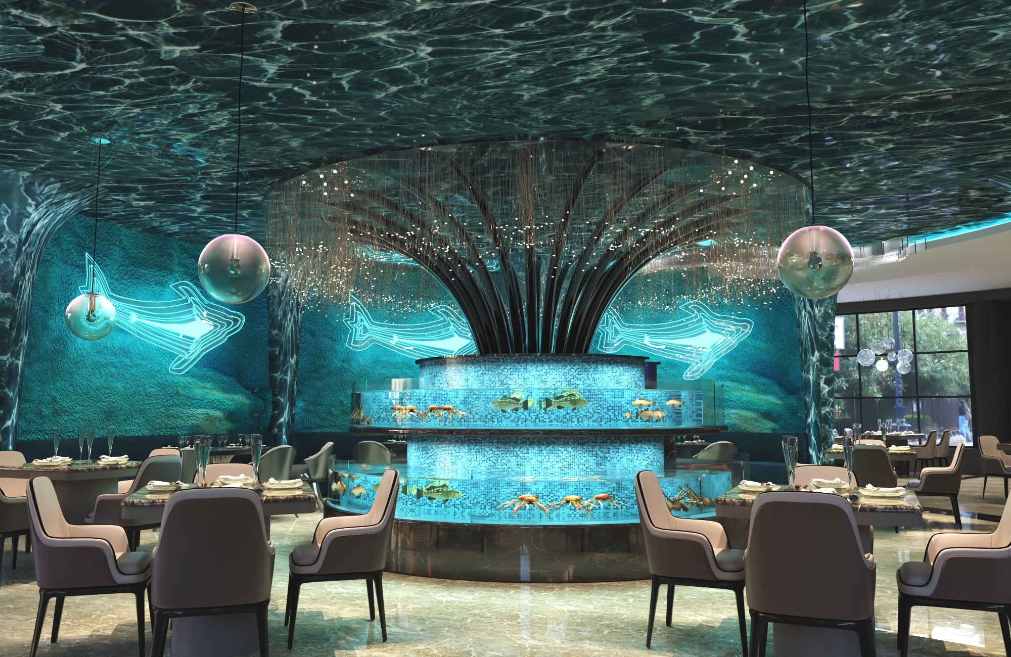 Thiết kế nội thất Nhà Hàng tại Hồ Chí Minh NHÀ HÀNG HẢI SẢN CRABSEA 1595741109 2