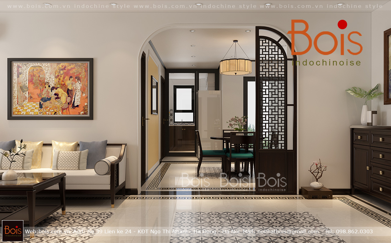 Thiết kế nội thất Chung Cư tại Hà Nội Nội thất chung cư Vinhomes Ocean Park căn hộ 3 phòng ngủ tòa S1 07 1595844442 4