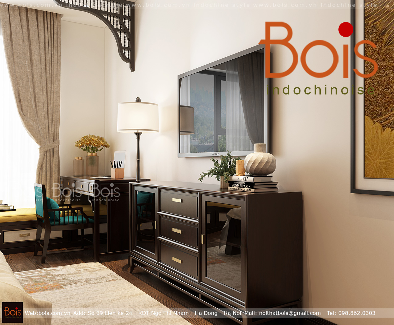 Thiết kế nội thất Chung Cư tại Hà Nội Nội thất chung cư Vinhomes Ocean Park căn hộ 3 phòng ngủ tòa S1 07 1595844443 6