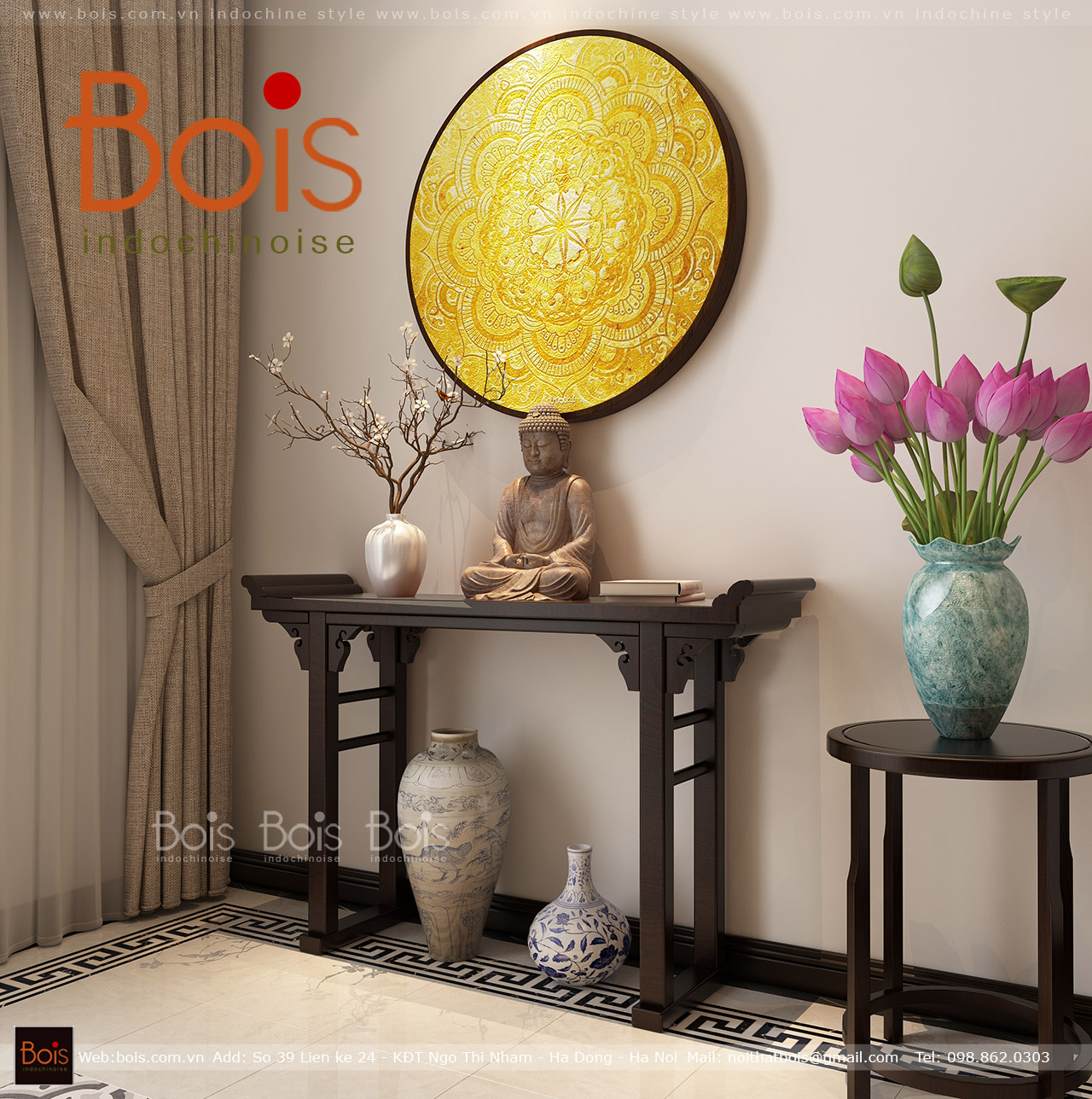 Thiết kế nội thất Chung Cư tại Hà Nội Nội thất chung cư Vinhomes Ocean Park căn hộ 3 phòng ngủ tòa S1 07 1595844443 7