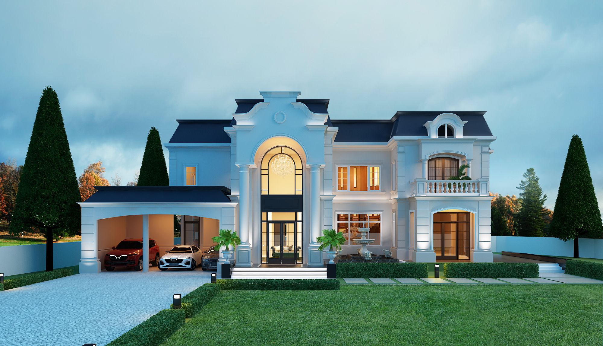 Thiết kế Biệt Thự tại Hà Nội Vinh Villa 1597250650 0