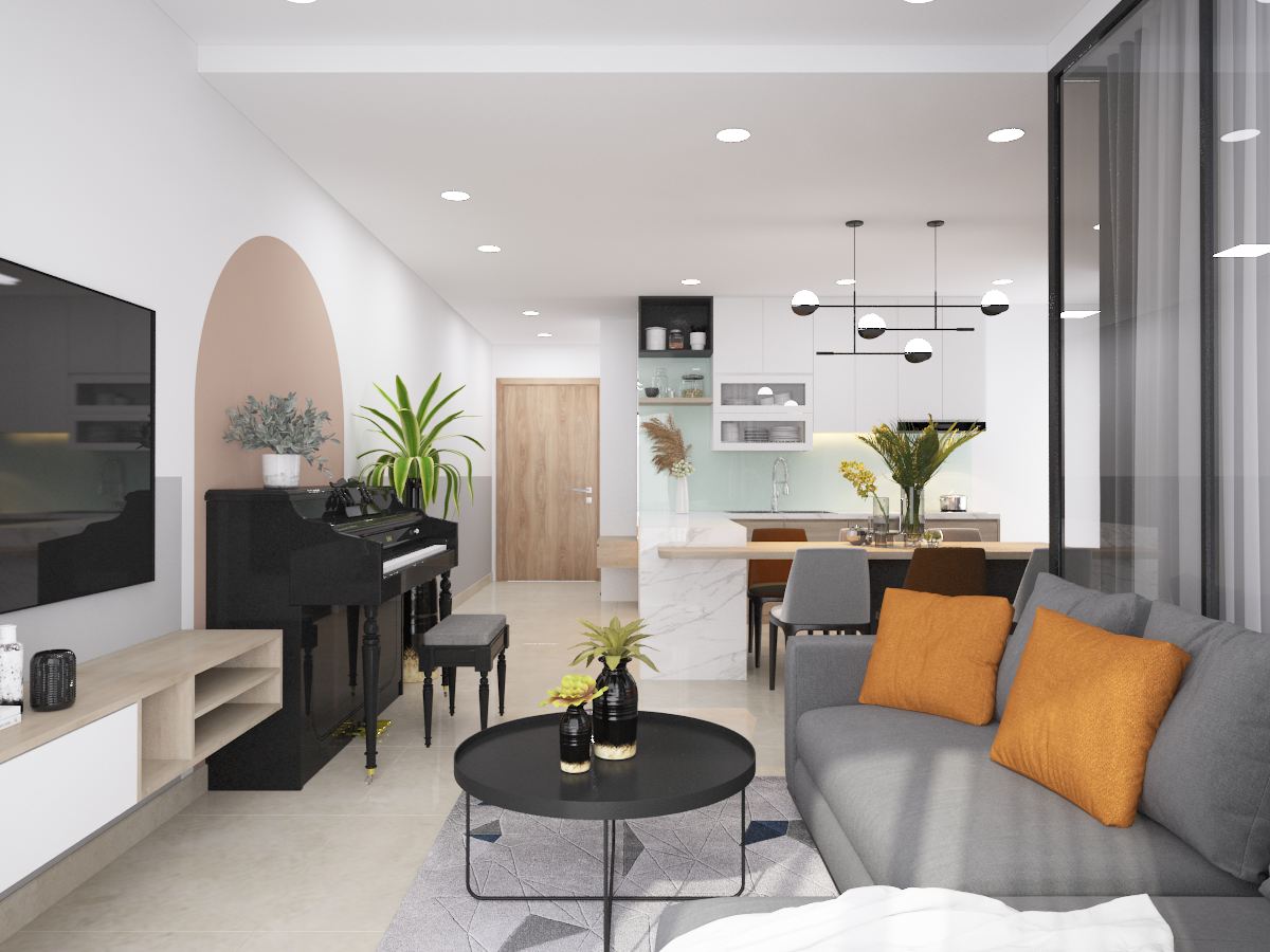 Thiết kế nội thất Chung Cư tại Hồ Chí Minh CĂN HỘ SAIGON SOUTH RESIDENCES TYPE D 1598431940 2
