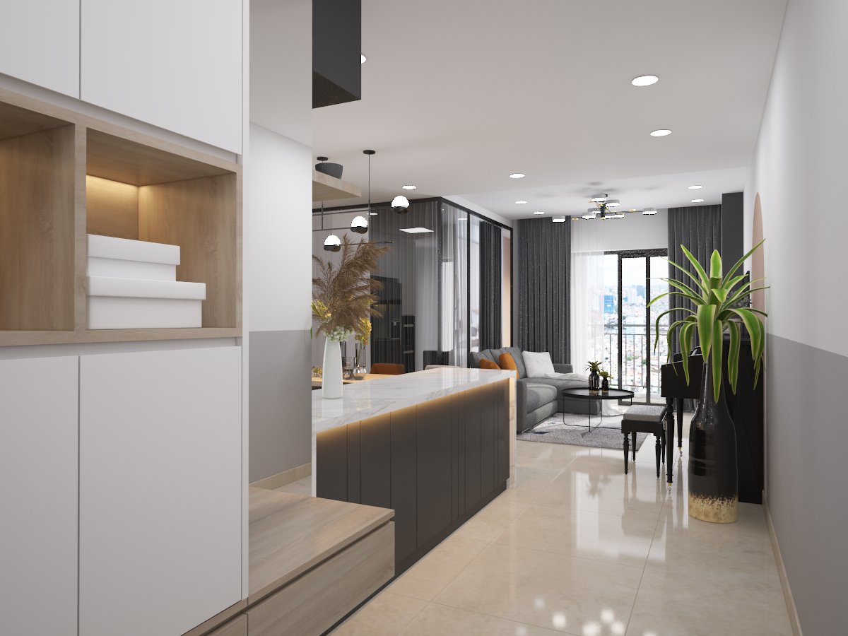 Thiết kế nội thất Chung Cư tại Hồ Chí Minh CĂN HỘ SAIGON SOUTH RESIDENCES TYPE D 1598431940 3