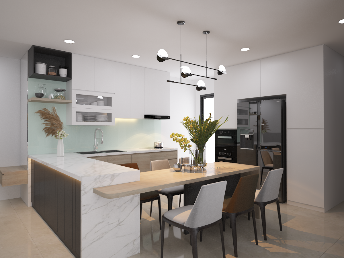 Thiết kế nội thất Chung Cư tại Hồ Chí Minh CĂN HỘ SAIGON SOUTH RESIDENCES TYPE D 1598431940 4