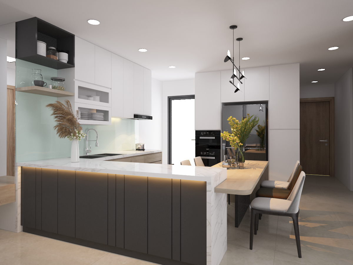 Thiết kế nội thất Chung Cư tại Hồ Chí Minh CĂN HỘ SAIGON SOUTH RESIDENCES TYPE D 1598431940 5