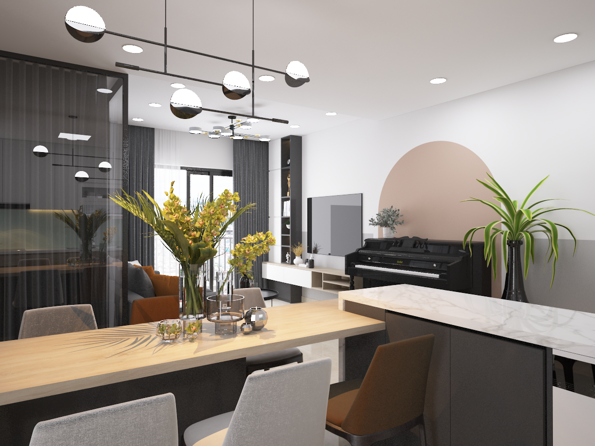 Thiết kế nội thất Chung Cư tại Hồ Chí Minh CĂN HỘ SAIGON SOUTH RESIDENCES TYPE D 1598431940 7