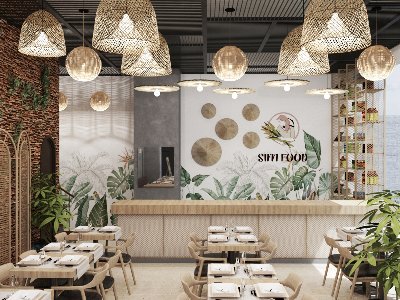 Thiết kế nội thất Nhà Hàng tại Hồ Chí Minh SIM FOOD RESTAURANT