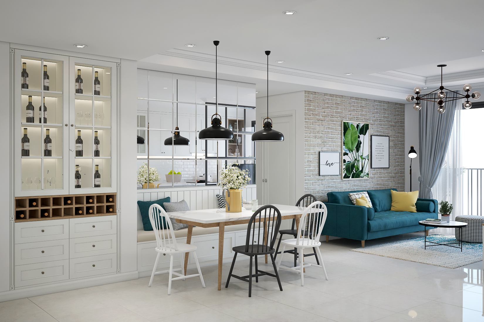 Thiết kế nội thất Chung Cư tại Hồ Chí Minh Căn hộ Sun Avenue 1598521722 4