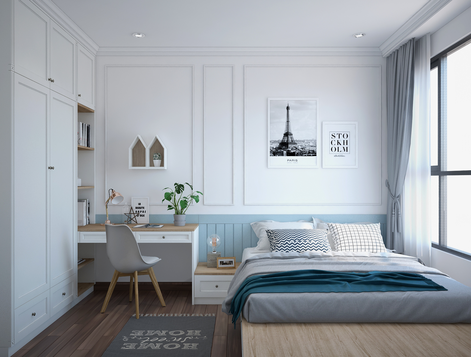 Thiết kế nội thất Chung Cư tại Hồ Chí Minh Căn hộ Sun Avenue 1598521723 9