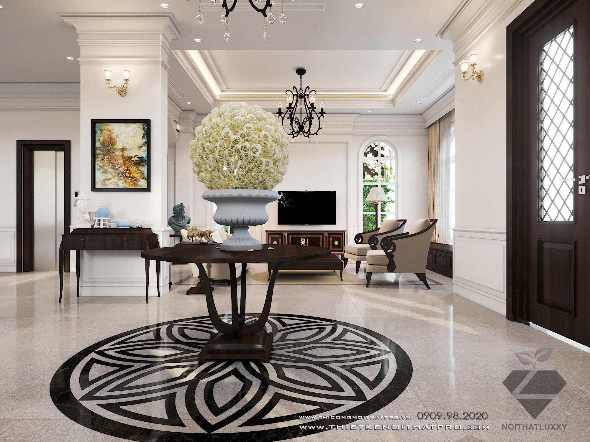 Thiết kế nội thất Biệt Thự tại Hà Nội Biệt thự Vinhomes the Hảmony 1599550157 1