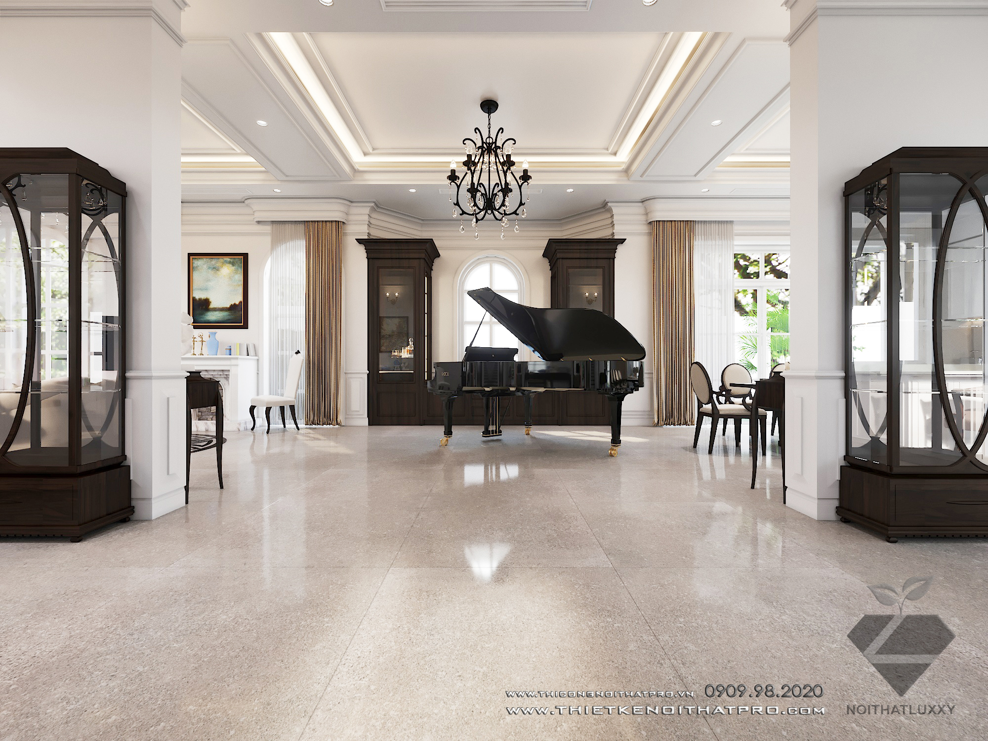 Thiết kế nội thất Biệt Thự tại Hà Nội Biệt thự Vinhomes the Hảmony 1599550157 4