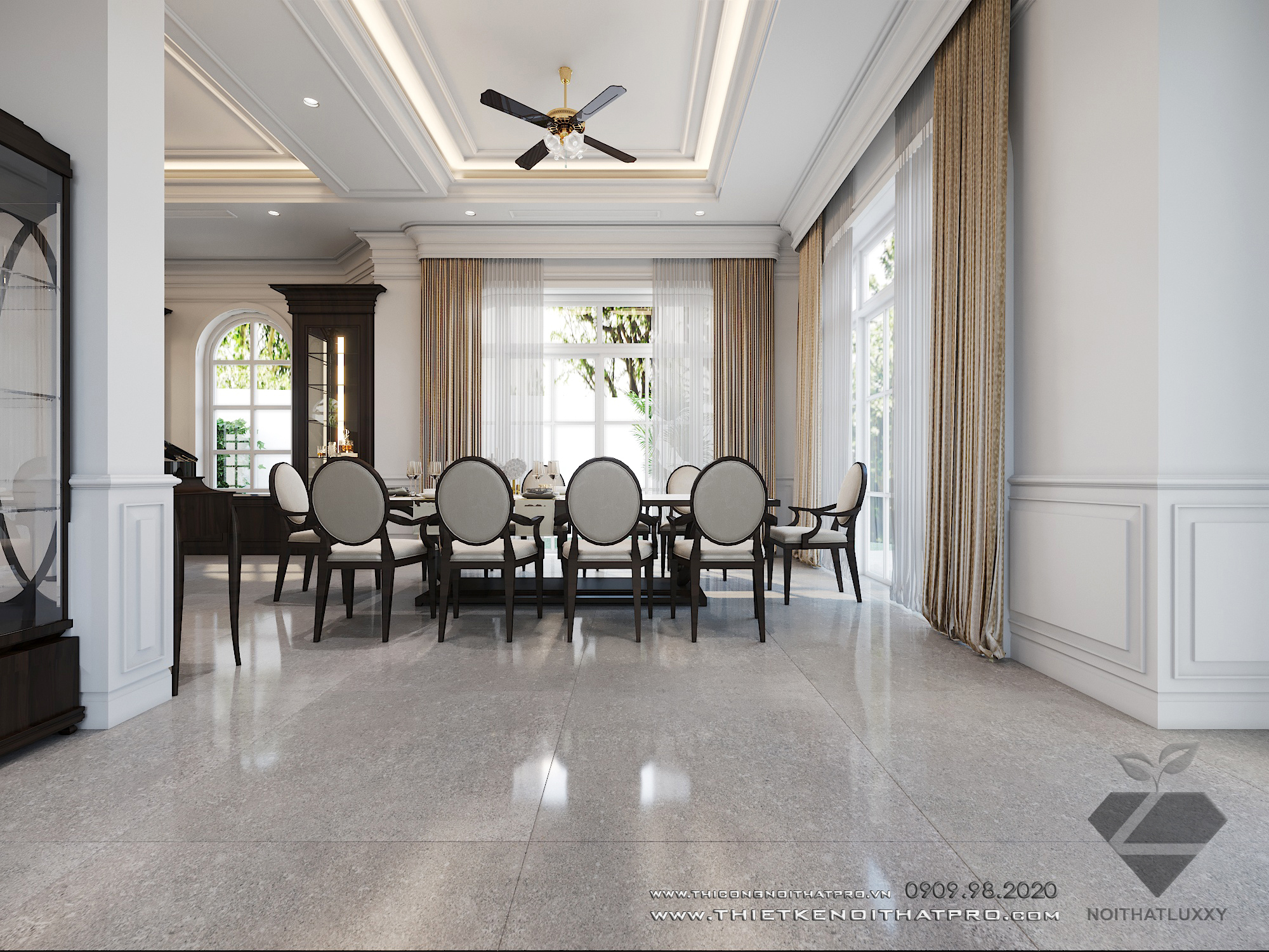 Thiết kế nội thất Biệt Thự tại Hà Nội Biệt thự Vinhomes the Hảmony 1599550157 6