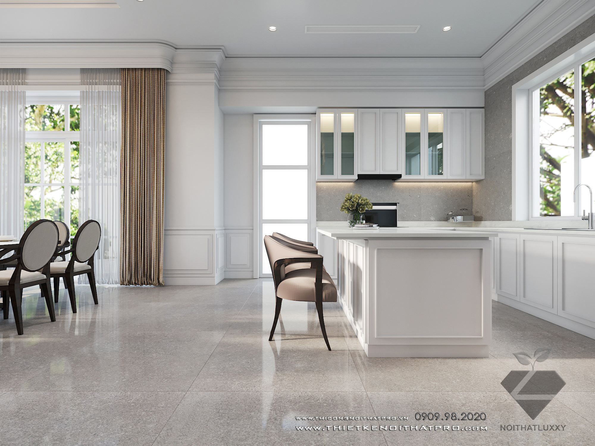 Thiết kế nội thất Biệt Thự tại Hà Nội Biệt thự Vinhomes the Hảmony 1599550159 10