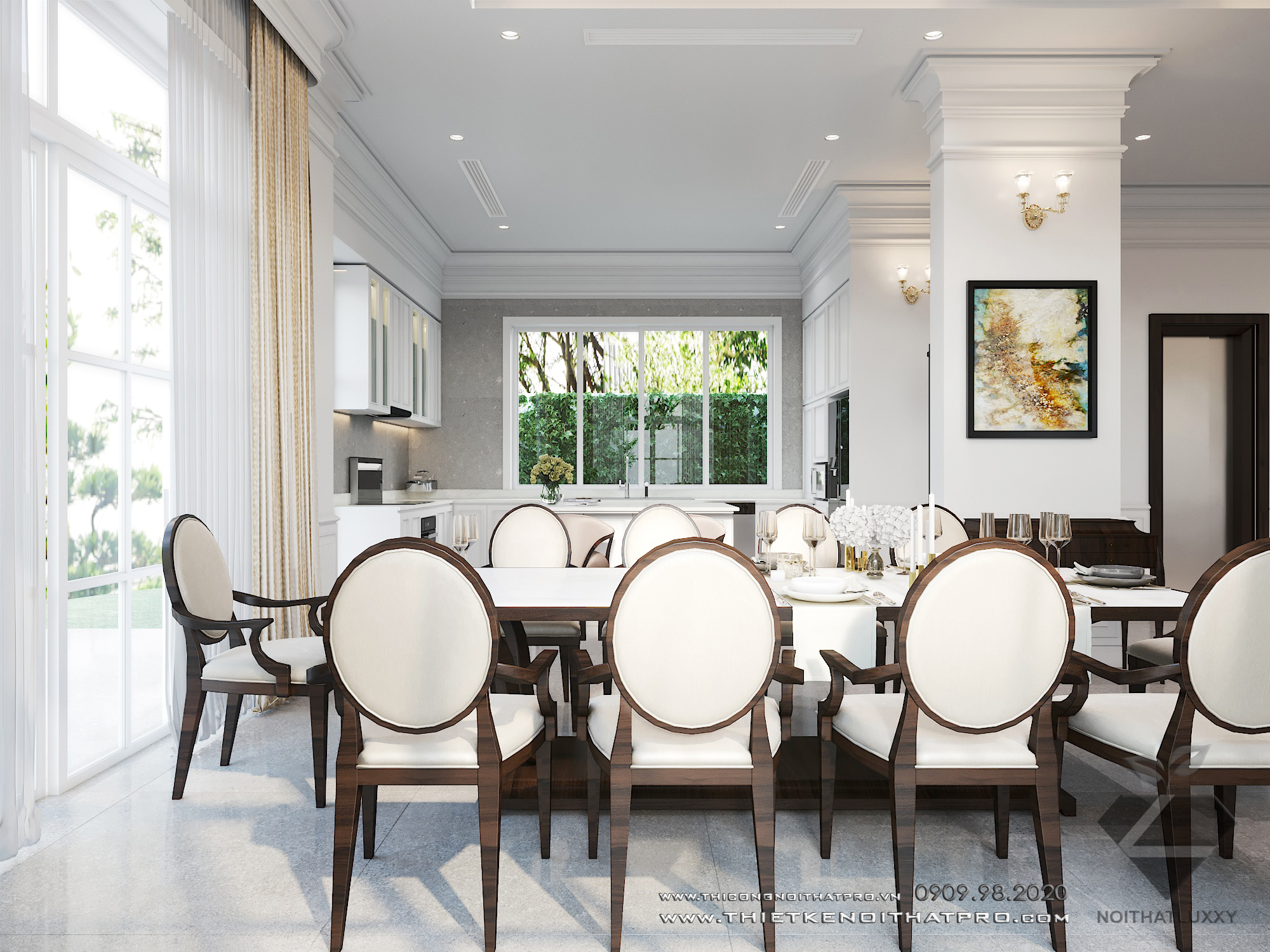 Thiết kế nội thất Biệt Thự tại Hà Nội Biệt thự Vinhomes the Hảmony 1599550159 9