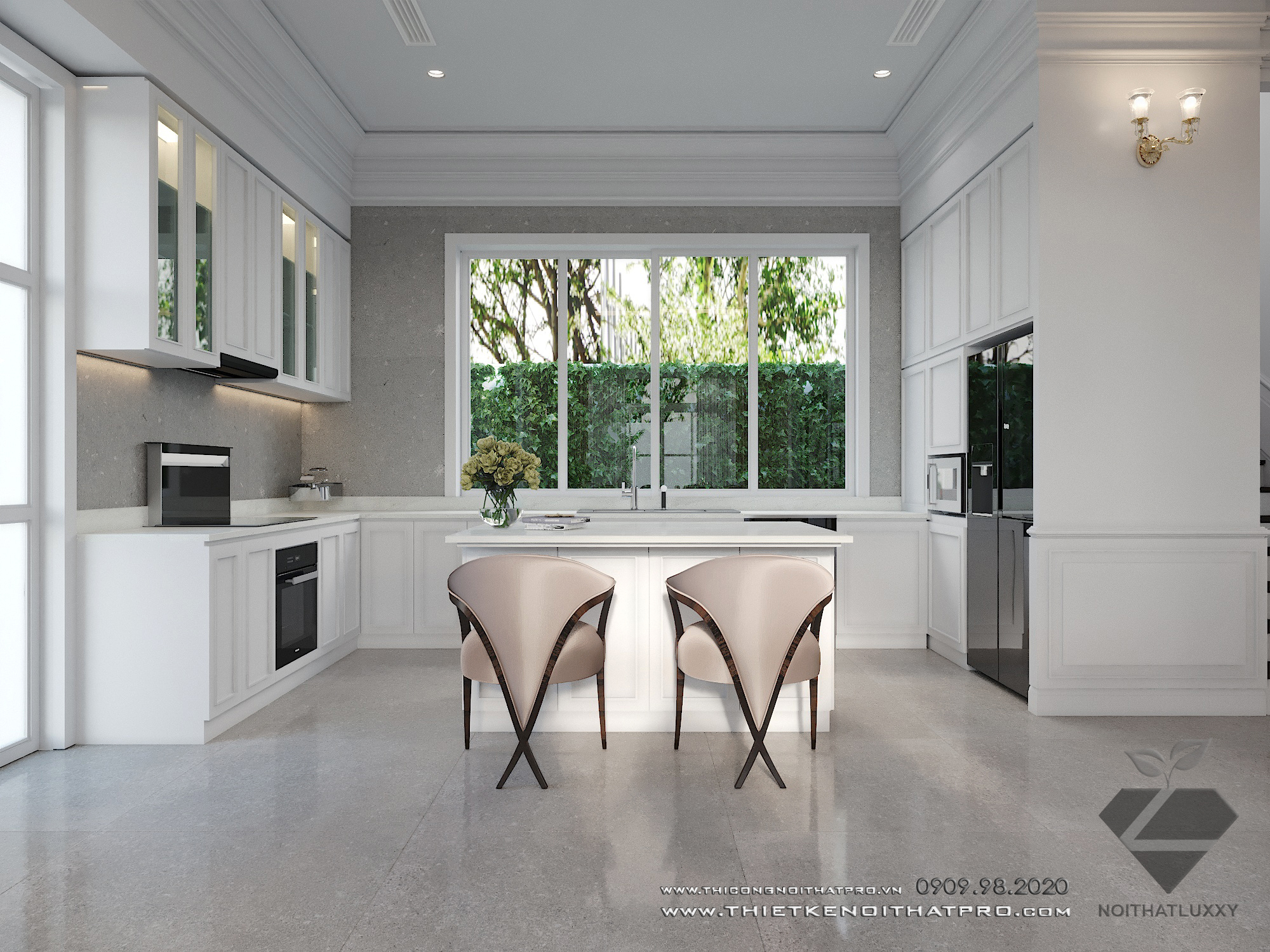 Thiết kế nội thất Biệt Thự tại Hà Nội Biệt thự Vinhomes the Hảmony 1599550160 14