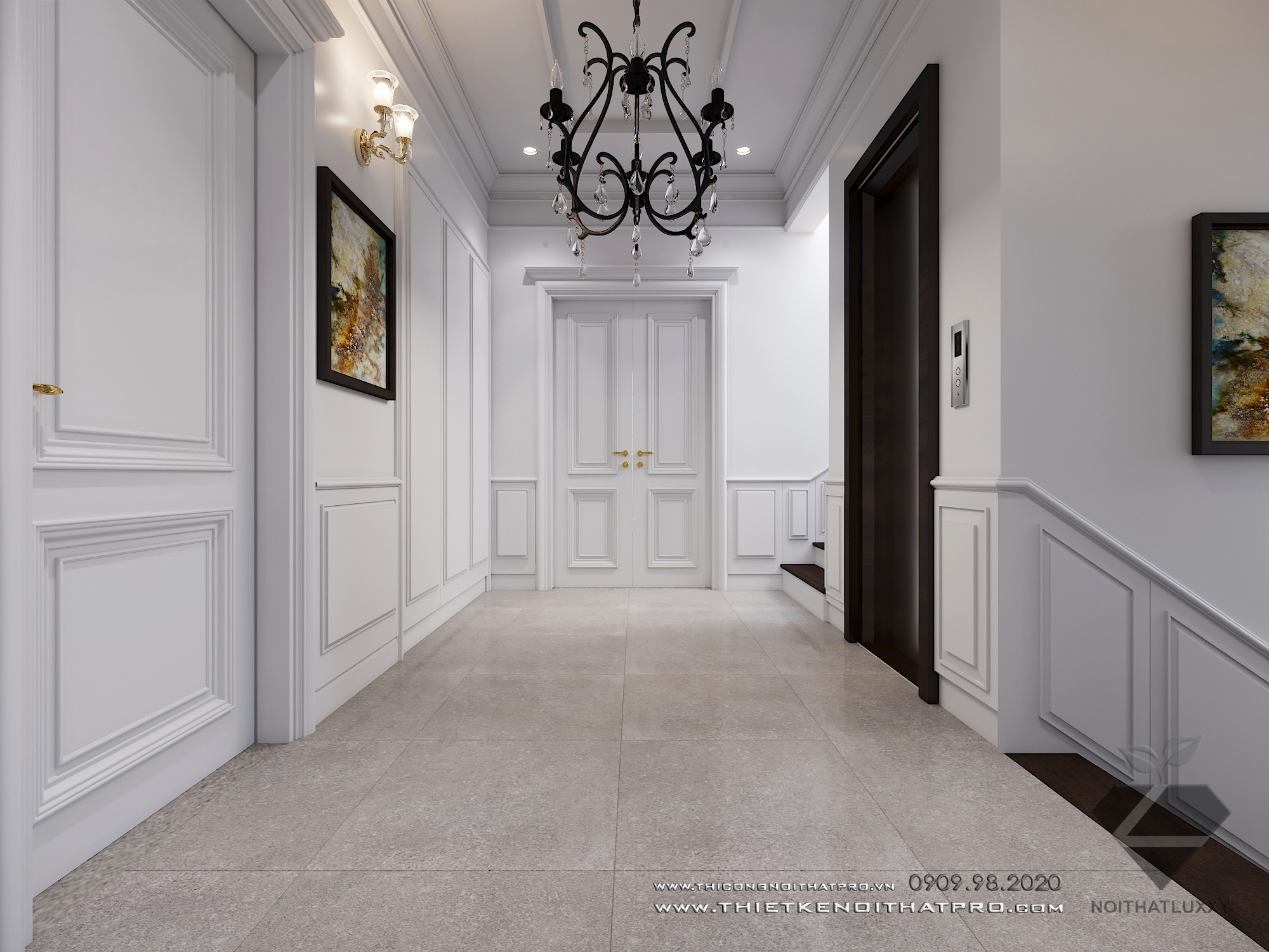 Thiết kế nội thất Biệt Thự tại Hà Nội Biệt thự Vinhomes the Hảmony 1599550160 16